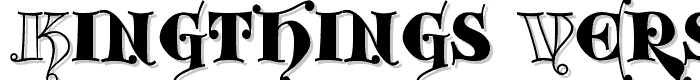 Kingthings Versalis font